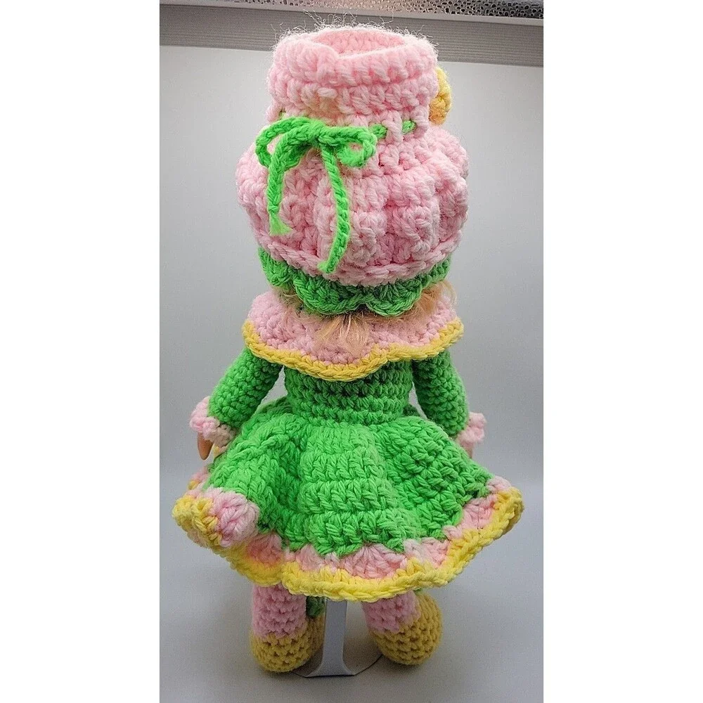 Hand Made Strawberry Shortcake Crocheted Doll Bubble Gum 12